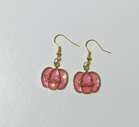 Pink Pumpkin earrings