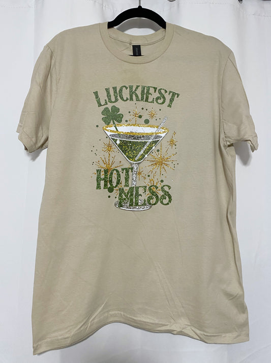 Luckiest Hot Mess Graphic Tee