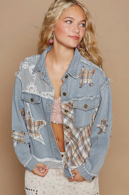 Star Patch Denim Jacket