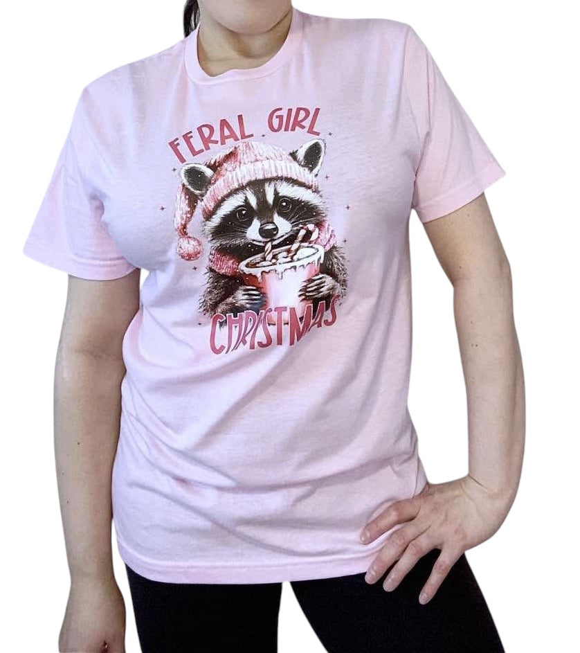 Feral Girl Christmas Graphic Tee