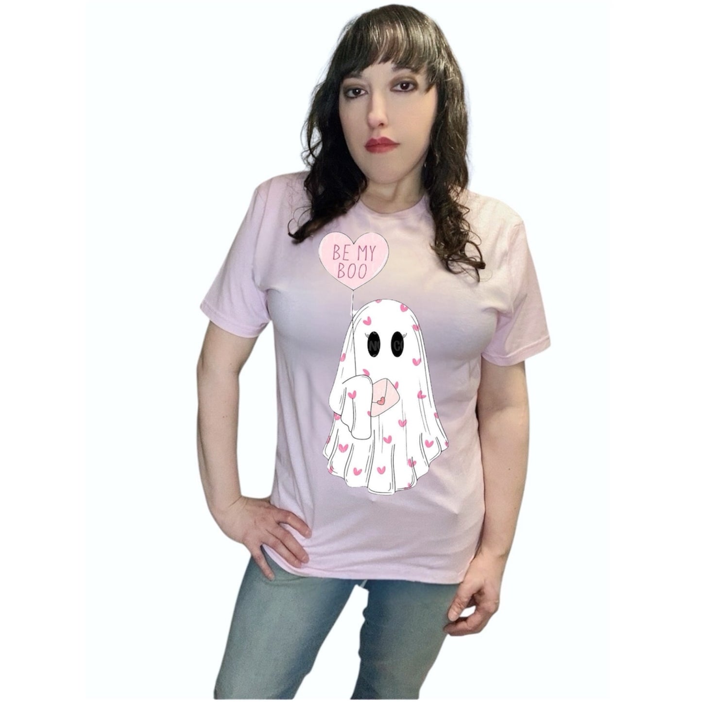 Be my Boo Valentine Ghost Graphic Tee