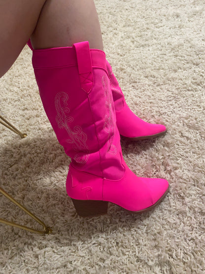 Rockin Hot Pink Boots