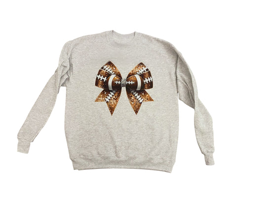 Coquette Bow Football Sweatshirt