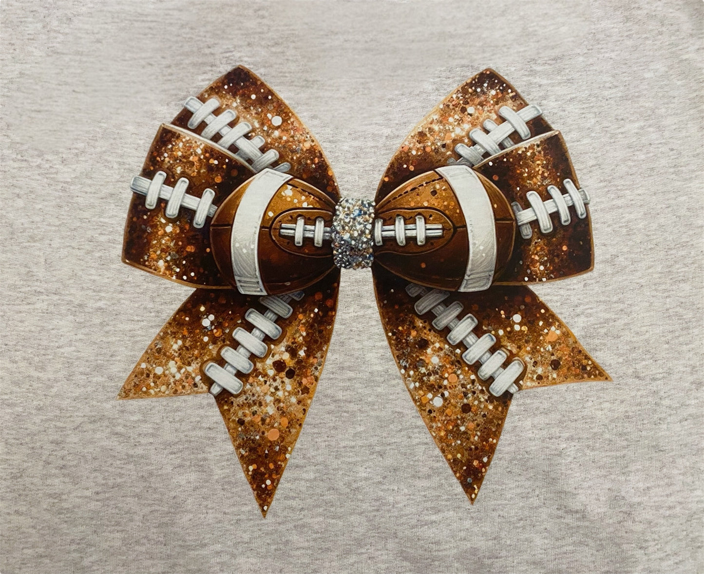 Coquette Bow Football Sweatshirt