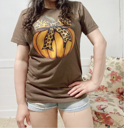 Pumpkin Bow Graphic Tee