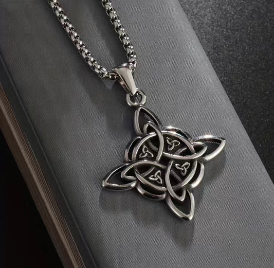 Celtic witch’s knot necklace