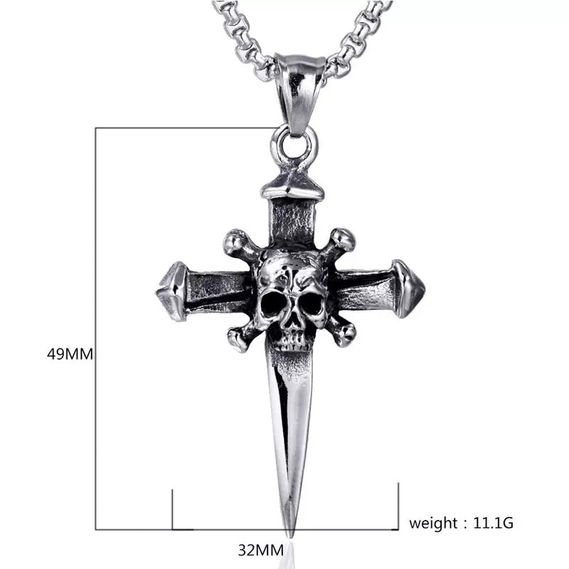 Skull Dagger Necklace