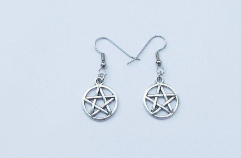 Pentacle earrings