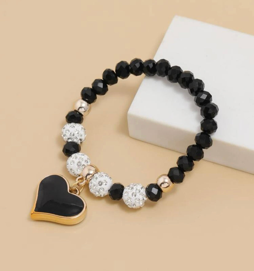 Black Heart Bracelet