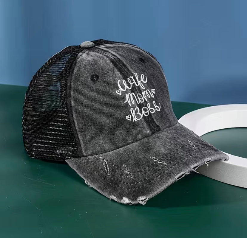 Wife Mom Boss Hat