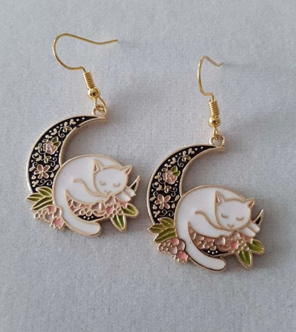 Cat Moon earrings