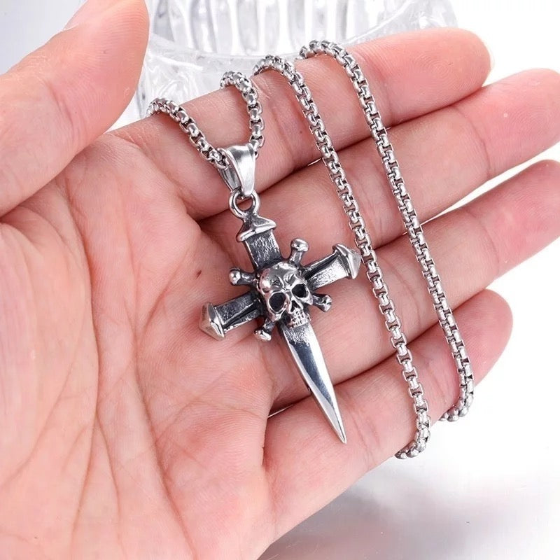 Skull Dagger Necklace